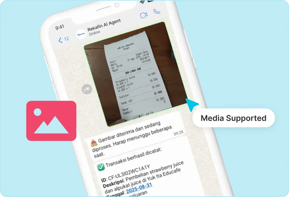Rekap keuangan dengan upload foto bill/kwitansi